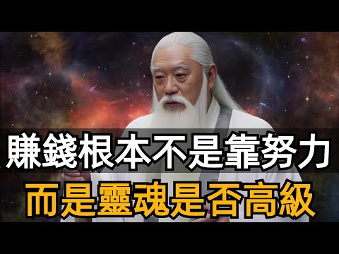 Making money doesn't rely on hard work at all, it's about whether the soul is advanced or not