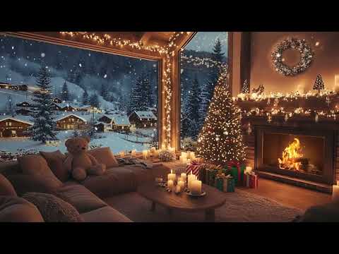 Quiet Winter Christmas 2025 | Gentle Piano with Hearth Glow for Restful Sleep and Serenity