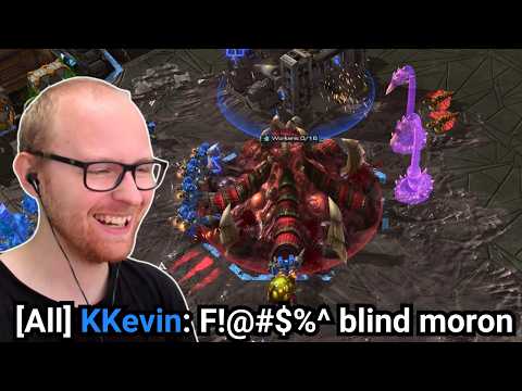 Terran Gets VERY Angry Against My Spine Crawler Rush