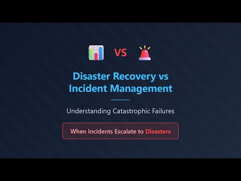 Disaster Recovery vs Incident Management: When Incidents Escalate to Disasters