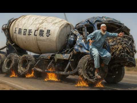 How We Fully Restored a Fire-Damaged Cement Mixer in Our Workshop