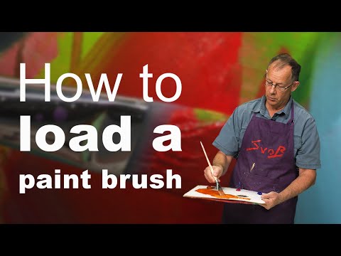 (DEMO) How to load a paint brush for best results.
