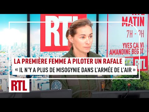 Le Lieutenant-colonel Claire, première femme à piloter un Rafale, invitée d'Amandine Bégot