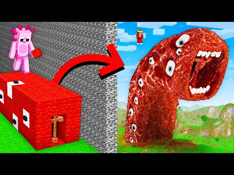 I Cheated With TRAIN EATER WORM In Minecraft Build Battle!