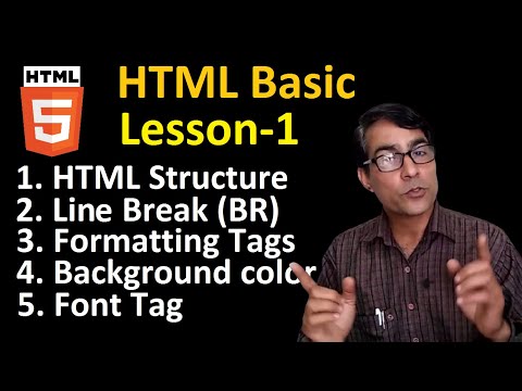 HTML Basic Course for Beginners in hindi Lesson-1 | Web Designing with HTML (Notepad) in hindi