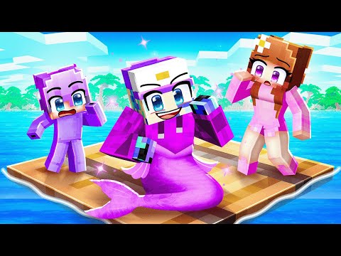 I Pretended to be a MERMAID on One Raft in Minecraft!