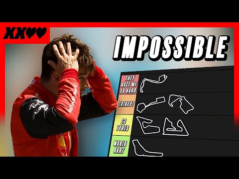 RANKING every F1 track from EASIEST to HARDEST