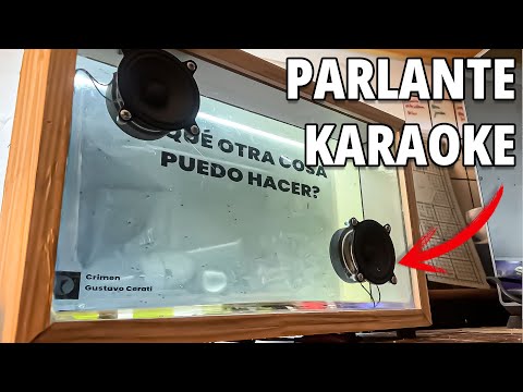 Hice un PARLANTE TRANSPARENTE (Con letras en tiempo real)