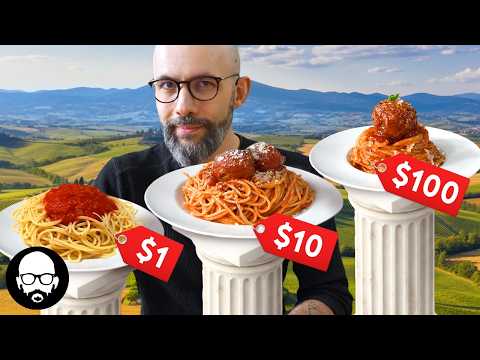 $1 to $100 Spaghetti (5 Levels) | With Babish