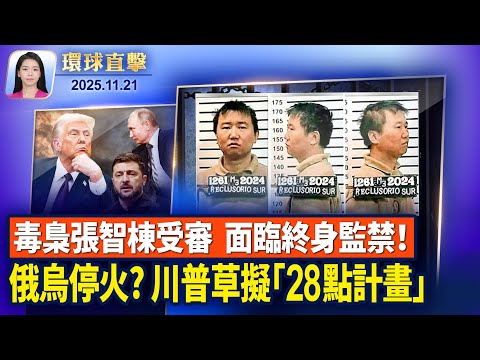 川普傳擬俄烏停火28條 白宮：對雙方有益；北大毒梟張智棟在美受審，面臨終身監禁；馬姆達尼白宮見川普總統，紐約未來走向何方？高市重申立場一貫，賴清德吃日本海鮮照熱傳【環球直擊】2025-11-21