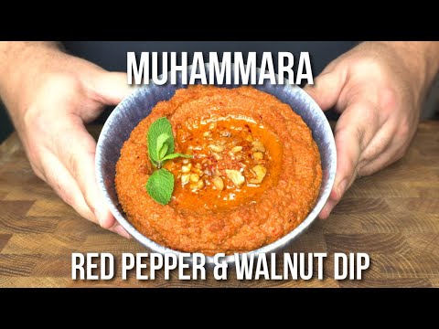 How to make Muhammara, a DELICIOUS red pepper and walnut dip