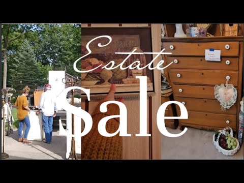 ESTATE SALE shop with me | We hit the jackpot | French Cottage Decor & more 🩷