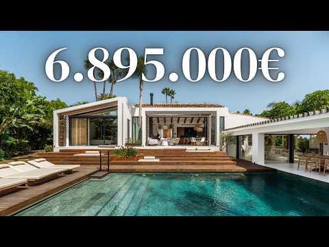Touring Newest 6.895.000€ Bali Inspirited Villa in Marbella, Spain!