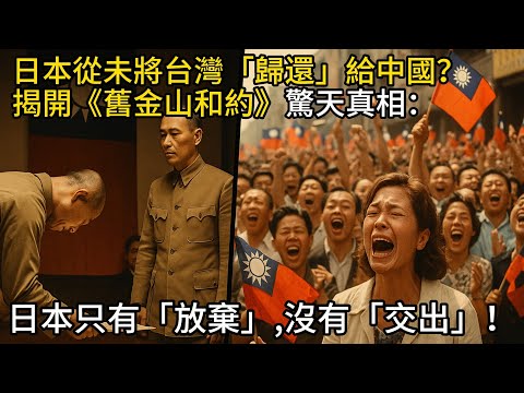 日本從未將台灣「歸還」給中國？揭開《舊金山和約》驚天真相：日本只有「放棄」，沒有「交出」！