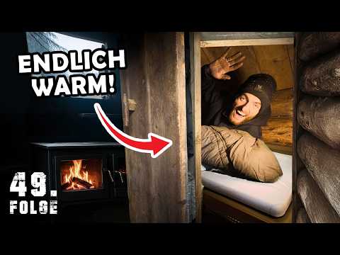 Mein HEIZBARES SCHLAFZIMMER im Blockhaus ist fertig!  | Tag 49/100 autark