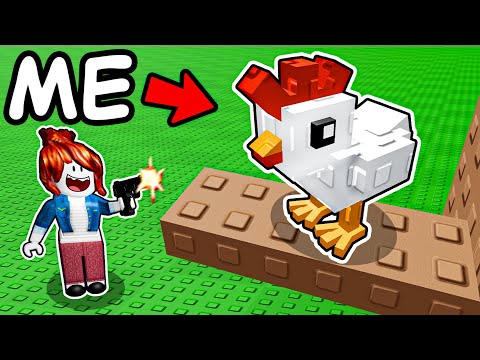 finding IMPOSSIBLE spots in Roblox Animal Hide and Seek...