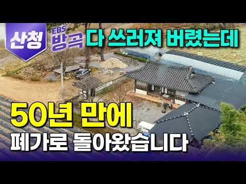 [경남 산청] "7년째 아내가 안 떠난다" 모두들 포기하고 방치된 140년 넘은 촌집 살겠다고 들어가더니.. 고택 싫다는 남편까지 설득해 눌러앉은 부부｜학이재｜#한국기행 #방방곡곡