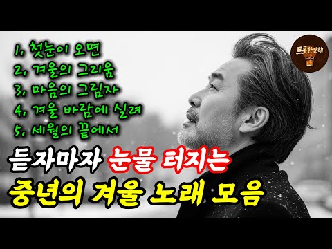 들으면 눈물 나는 겨울 감성 트로트 모음｜중년의 마음을 울리는 노래 5곡