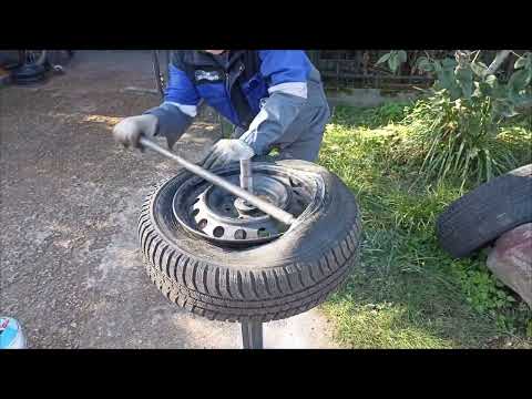 Homemade manual tire fitting