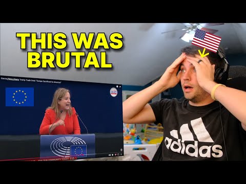 American reacts to European Politician SLAMS Trump & EU disastrous trade deal