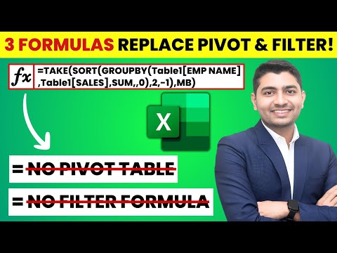 No Pivot No Problem! GroupBy + Sort + Take in Excel Formula Style!