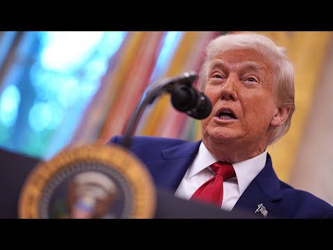 President Trump says he's not 'chickening out' on tariff threats