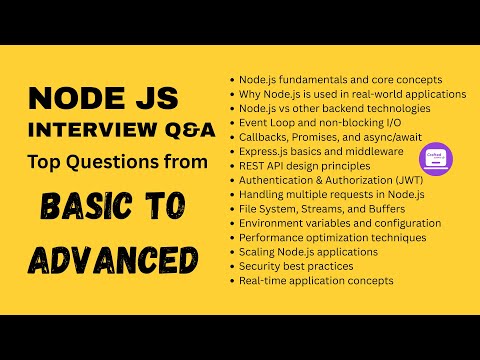Advanced Node.js Interview Questions & Answers | Beginner to Expert Level