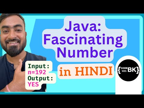 Java program to check for Fascinating Number | Java coding in Hindi