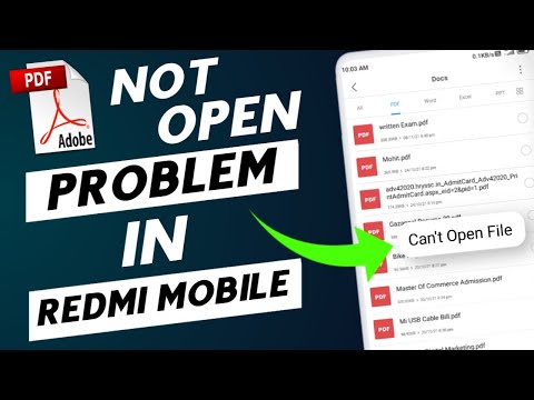 Redmi Mobile Me PDF Can't Open Problem Ko Kaise Solve Kare | PDF Not open Problem Solved
