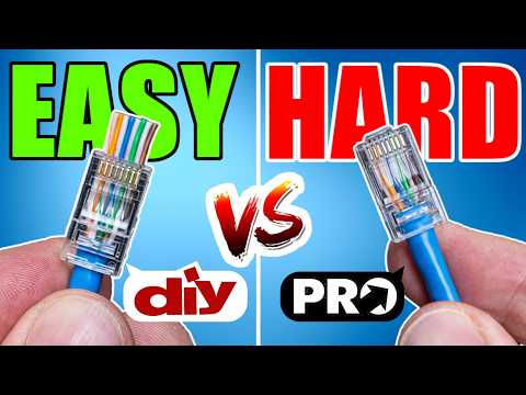 Stop Wiring RJ45s WRONG! (EZ vs. Pro Method)