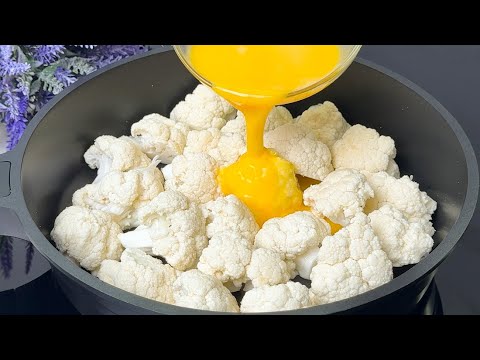 👍 I have never eaten such delicious cauliflower with eggs.🔥Delicious dinner in 10 minutes