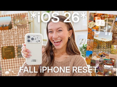 how to customize your iphone to be AESTHETIC for october!!🍂 *cozy & pinterest inspired*