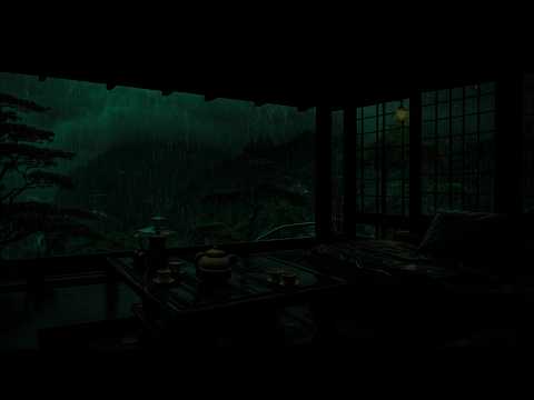 Soft Spring Rain Over Misty Mountains 🌧 (No Ads) | Calm Night Retreat for Deep Relaxation