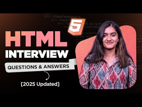 Top HTML Interview Questions And Answers | MOST ASKED HTML Interview Questions (2025) | Intellipaat