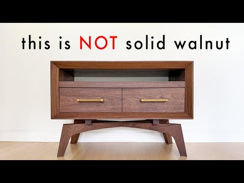 I didn't want to spend $3,000 on solid walnut, so I got creative...