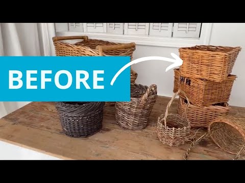 The HOTTEST new home organizing trends using leftover wicker baskets!