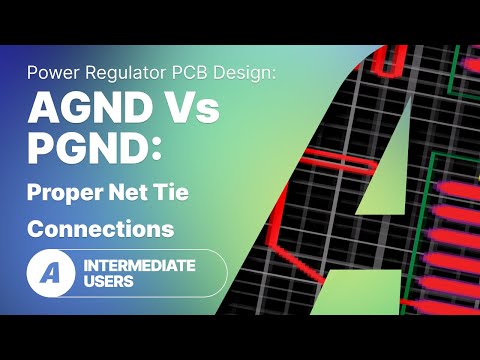 AGND vs PGND: Proper Net Tie Connections in Power Regulator PCB Design