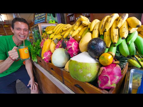 Thailand Fruit Mountain!! 🍹 Amazing Smoothies at Chiang Mai’s Best Juice Shack!!