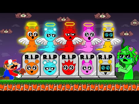 Mario and Vineria Green r.i.p GHOST Sprunki... Sad Story | Game Animation