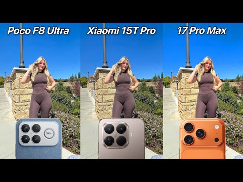 Poco F8 Ultra VS Xiaomi 15T Pro VS iPhone 17 Pro Max Camera Test Comparison