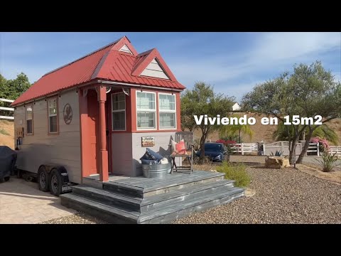 Viviendo en 15m2 | TOUR Mini casa 🏠 en California