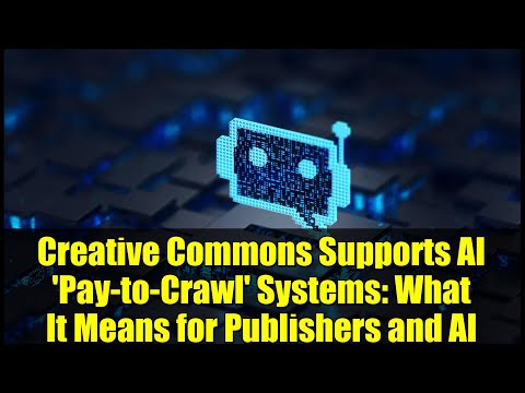 Creative Commons Supports AI 'Pay-to-Crawl' Systems: What It Means for Publishers and AI