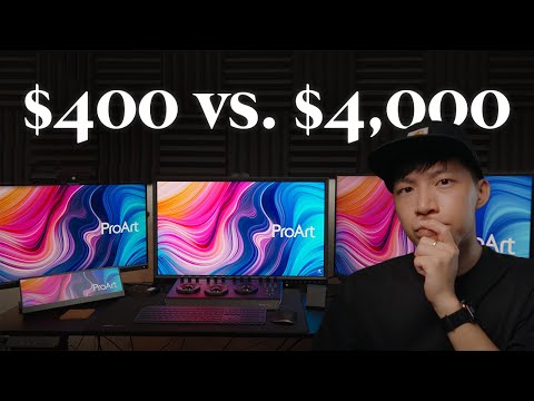 $400 Monitor Vs. $4,000 Monitor | ASUS ProArt Monitor PA32DC PA32UCX-PK PA279CV