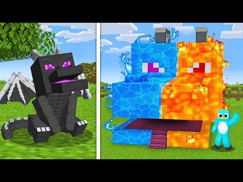 I Built an Elemental House For My Dragon in Minecraft