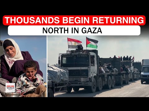 Sisi Backed Convoy Sends Displaced Palestinians Back to Northern Gaza