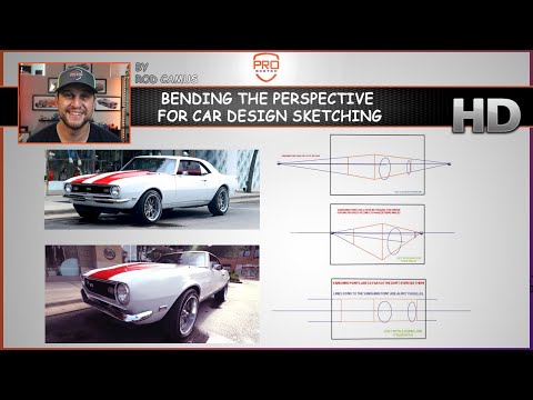 Bending the perspective for car deign sketching