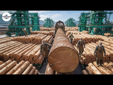 Inside USA’s Most Advanced $1.2 Billion Sawmill – From Giant Logs to Precision Lumber and Panels!