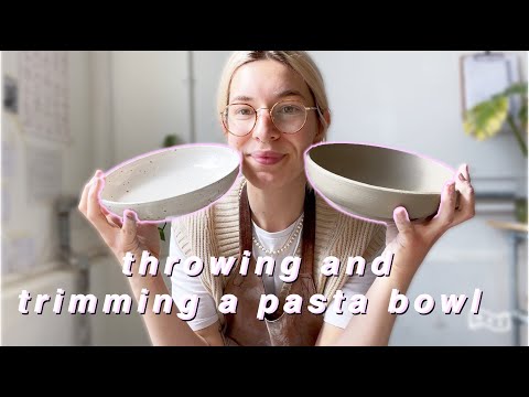 Throwing and trimming a pasta bowl | MAE CERAMICS