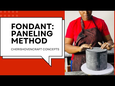 HOW TO COVER A FONDANT CAKE FOR BEGINNERS WITHOUT CRACKS OR TEARS WITH PANELING METHOD