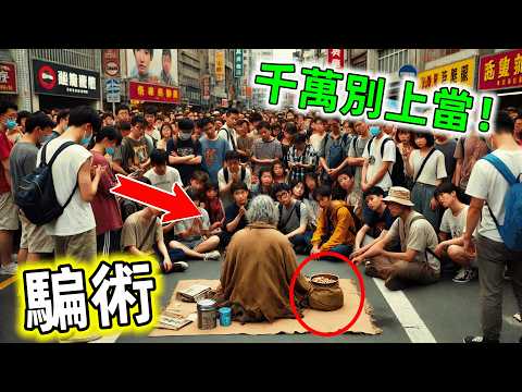 千萬要小心！真些騙術你肯定碰到過，只是沒有被發現，一定要看完#騙術 #街頭騙術 #街頭乞丐 #職業乞討人 #乞丐 #世界之最 #王宇觀地球 #騙術揭秘